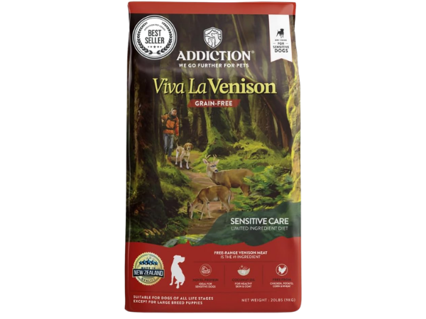 Addiction Viva La Venison – Grain-Free Dry Dog Food