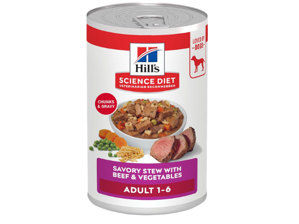 Hill’s Science Diet Wet Dog Food (Beef & Vegetables Stew)