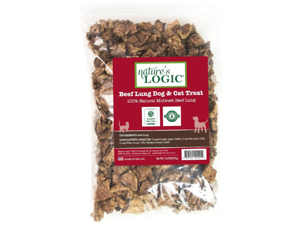 Nature's Logic Beef Lung Dog & Cat Treats