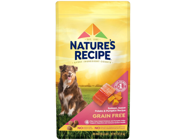 Nature’s Recipe Grain Free Dry Dog Food (Salmon, Sweet Potato & Pumpkin Recipe)