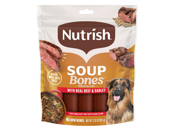 Nutrish Soup Bones Premium Dog Chews with Real Beef and Barley
