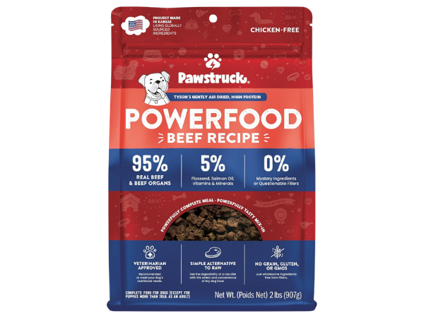 Pawstruck Air Dried Dog Food with Real Beef