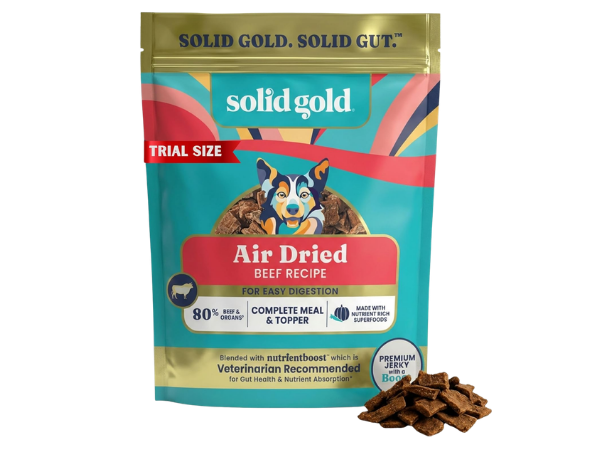 Solid Gold Air Dried Dog Food Toppers – Real Beef & Superfoods