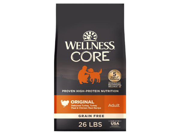 Wellness CORE Adult Dry Dog Food, High Protein, Turkey and Chicken Recipe